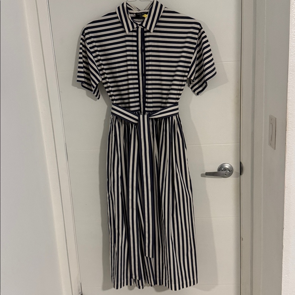Kate Spade Navy and White Striped Blouse